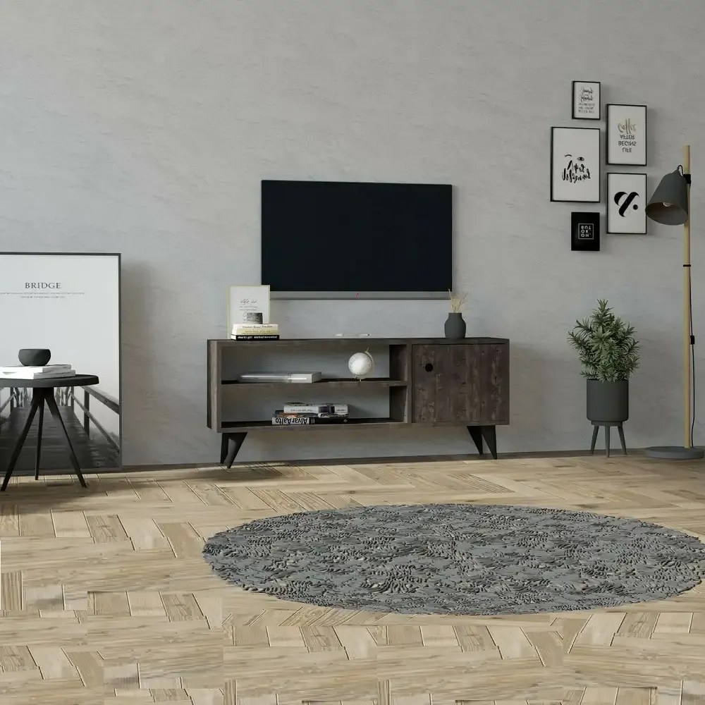 Comoda tv Jena pentru living culoare antracit 120 cm