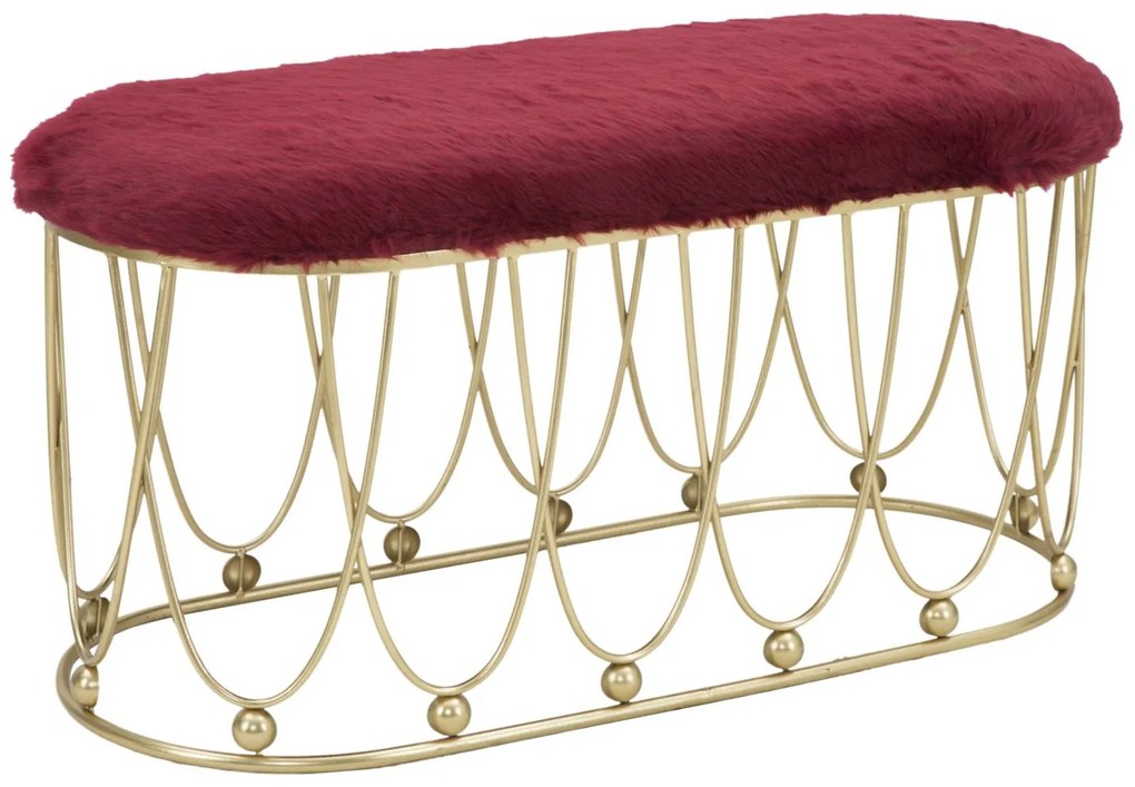 Bancuta AMELIE BORDEAUX (cm) 91,5X40,5X46