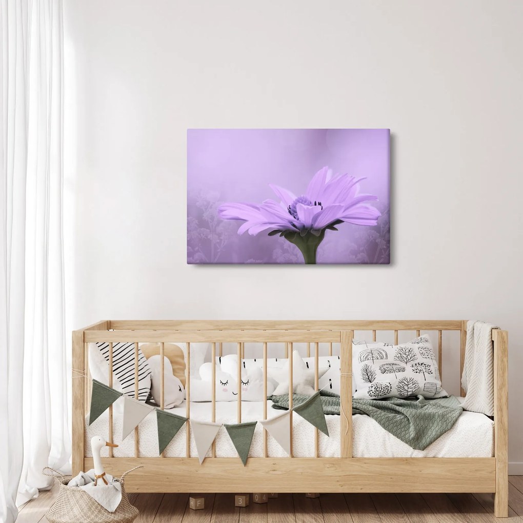 Tablou - Flori mov (90x60 cm)