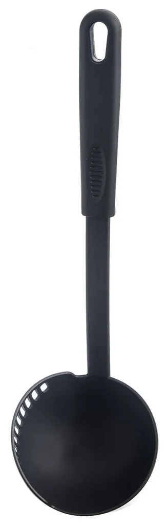 Lingură Orion cu strecurătoare BLACKLINE 30,5 cm,dia. 9 cm