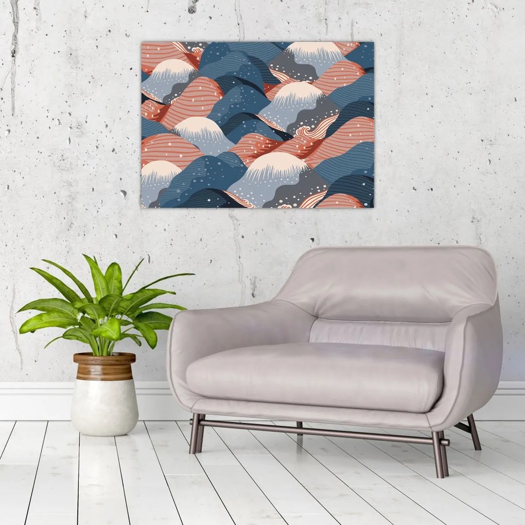 Tablou - Valuri japoneze (70x50 cm)