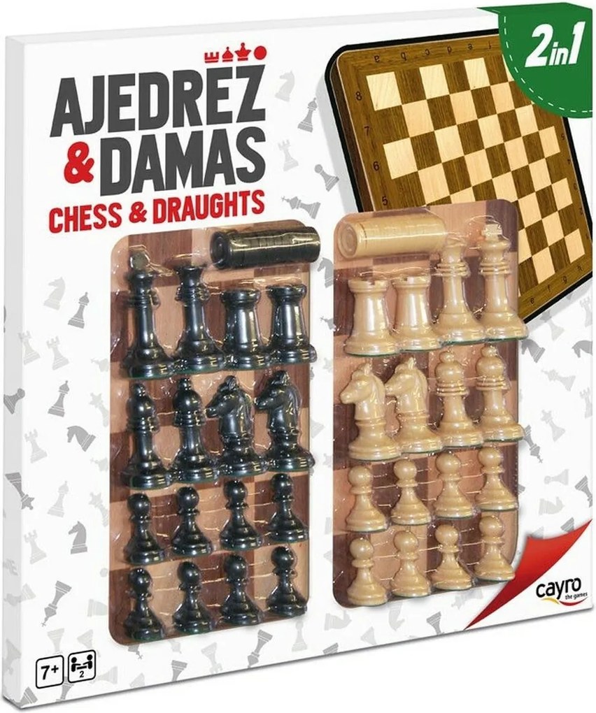 Tablă de Parchis, Șah și Dame Cayro Lemn Plastic