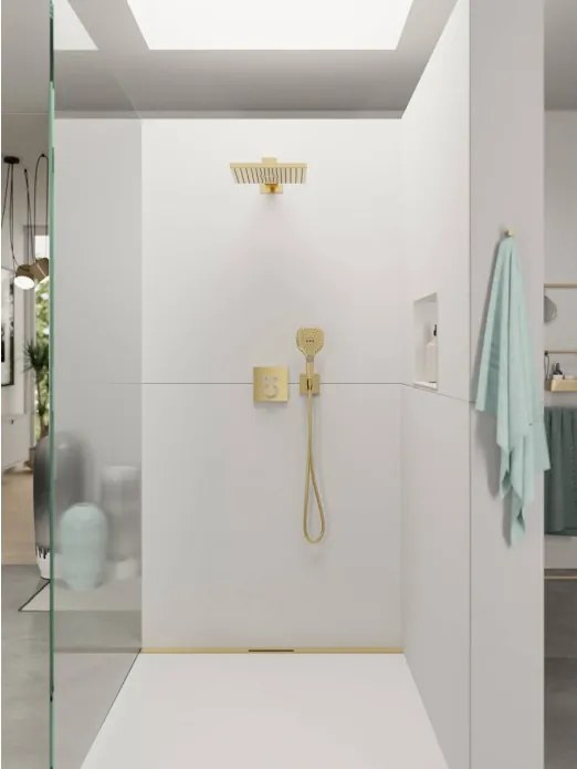 Baterie cada/dus cu termostat, Hansgrohe ShowerSelect, montaj incastrat, gold optic lustruit, 15763990