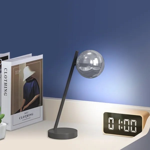 Lampă de masă ONLI PALOMA 1xG9/10W/230V 38,5 cm negru/fumuriu