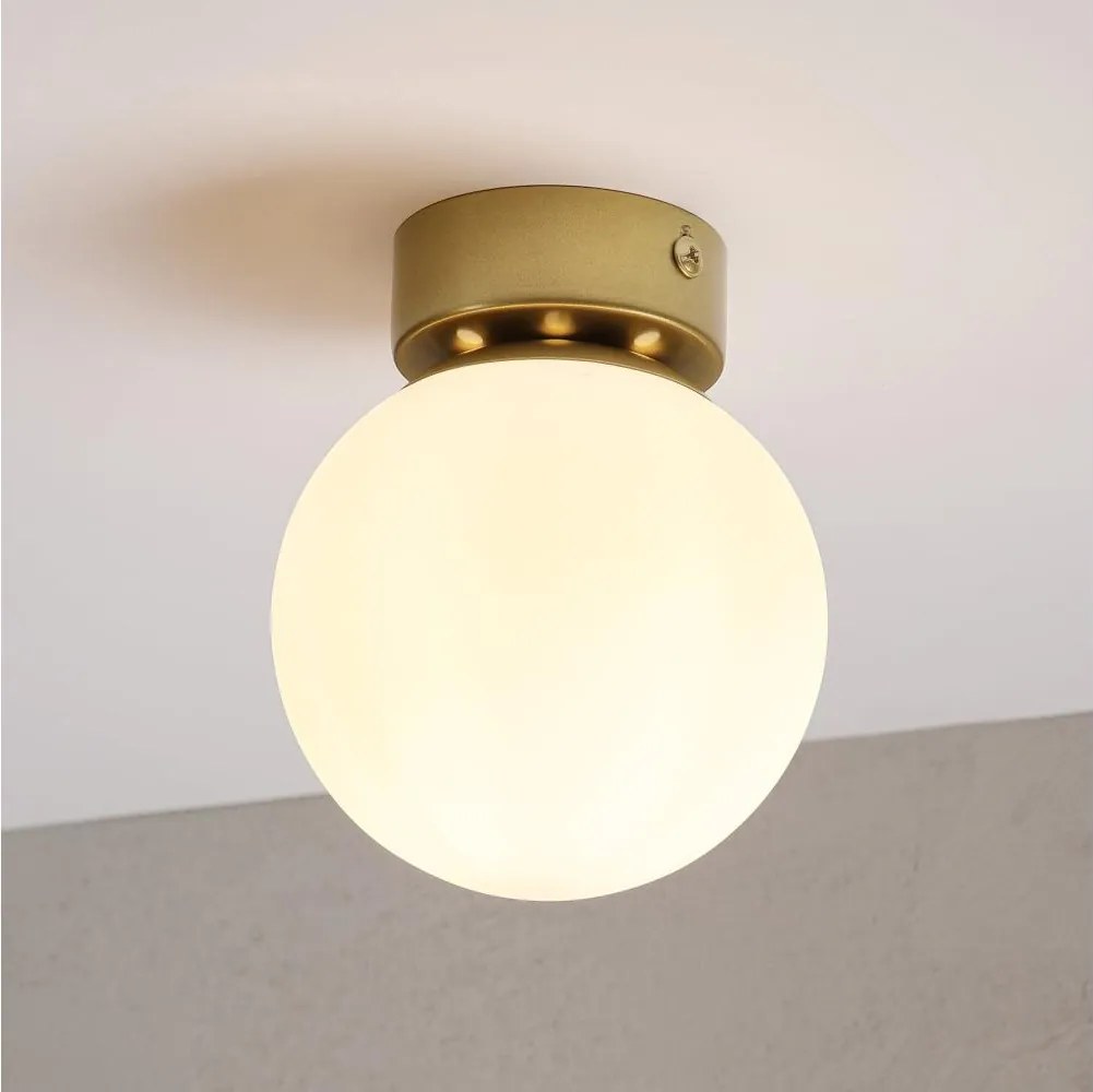 Plafonieră ELIAS 1xE14/5W/230V Ø 13 cm auriu/alb
