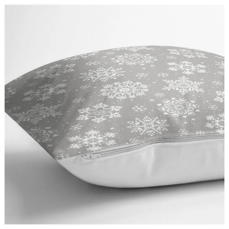 Față de pernă cu model de Crăciun Minimalist Cushion Covers Snowflakes, 42 x 42 cm