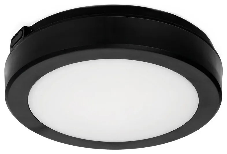 Plafonieră LED cu senzor pentru baie NAIROS LED/12W/230V IP65 cm negru + telecomandă