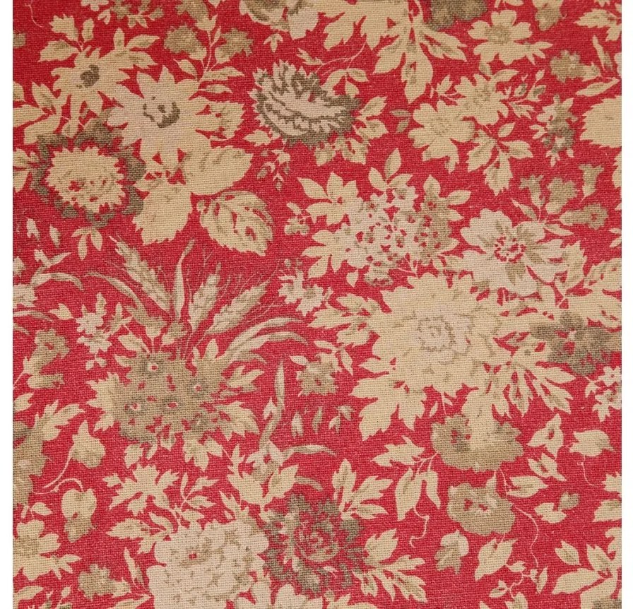 Fotoliu cu imprimeu floral, din stofa, Chambray