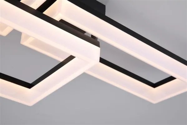 Searchlight 28612BK - Lampă de tavan LED dimabilă WALL ART II LED/30W/230V 32x60 cm