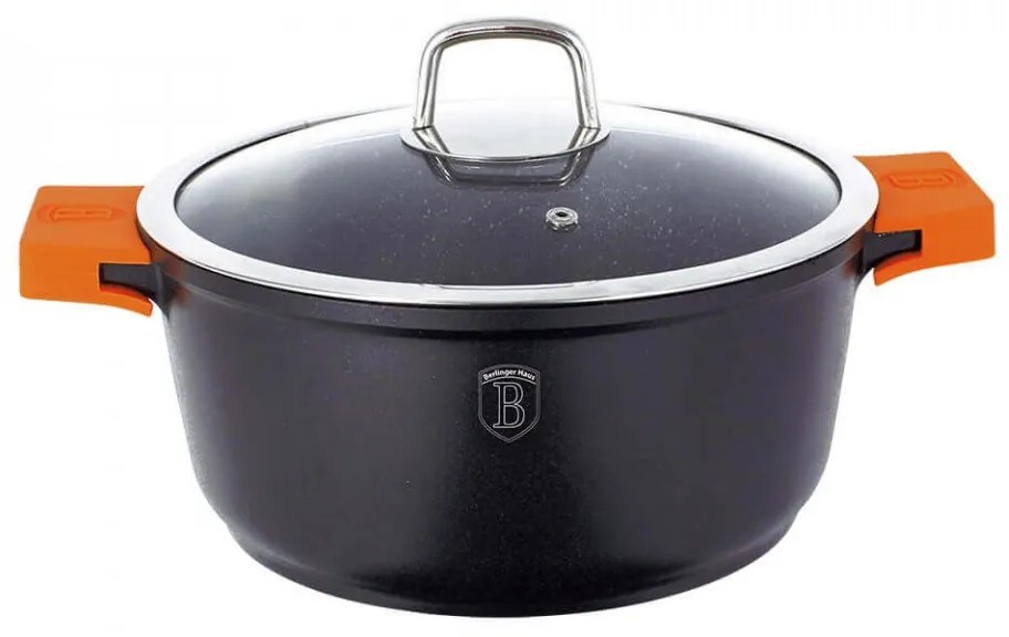 Oala cu capac 36 cm Granit Diamond Line Berlinger Haus BH 1099N