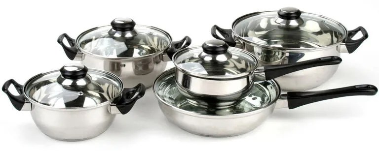 Set de cratiţe din inox APETIT, 10 piese