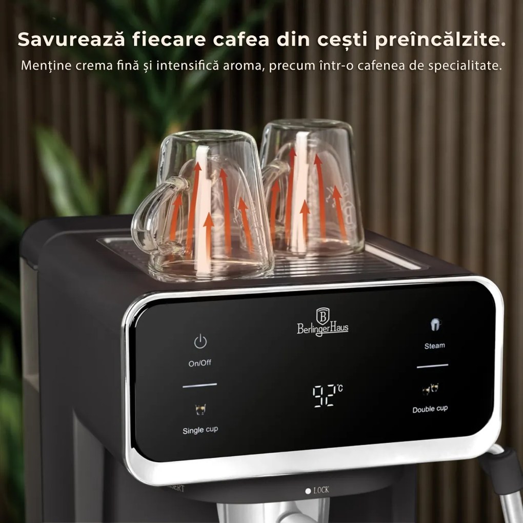 Espressor digital 3 in 1 Anthracite Berlinger Haus BH/9852