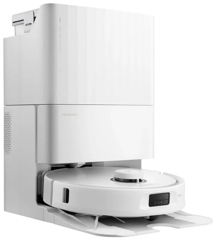 Robot aspirator Roborock Q Revo Max V, 7000Pa, 180 min, 300 m², Dry/Mocro, Wi-Fi, PreciSense® LiDAR + Reactive AI, Asistent vocal, Alb