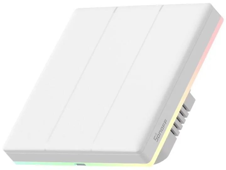 Intrerupator de Perete Inteligent WiFi cu Touch Sonoff TX Ultimate T5 3 canale