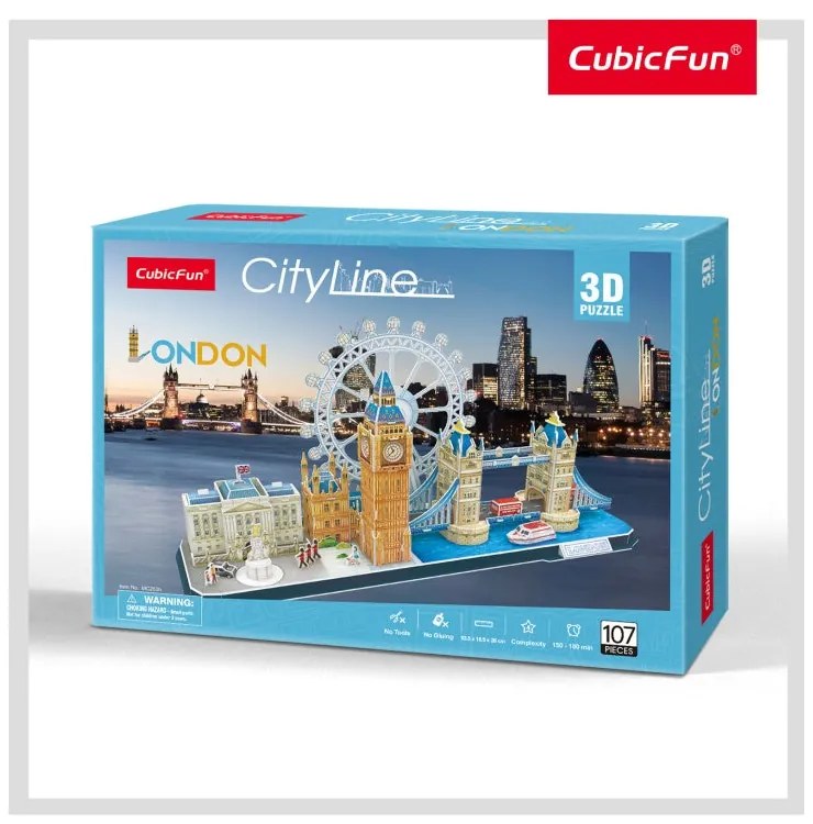 PUZZLE 3D LONDRA 107 PIESE - CUBICFUN (CUMC253H)