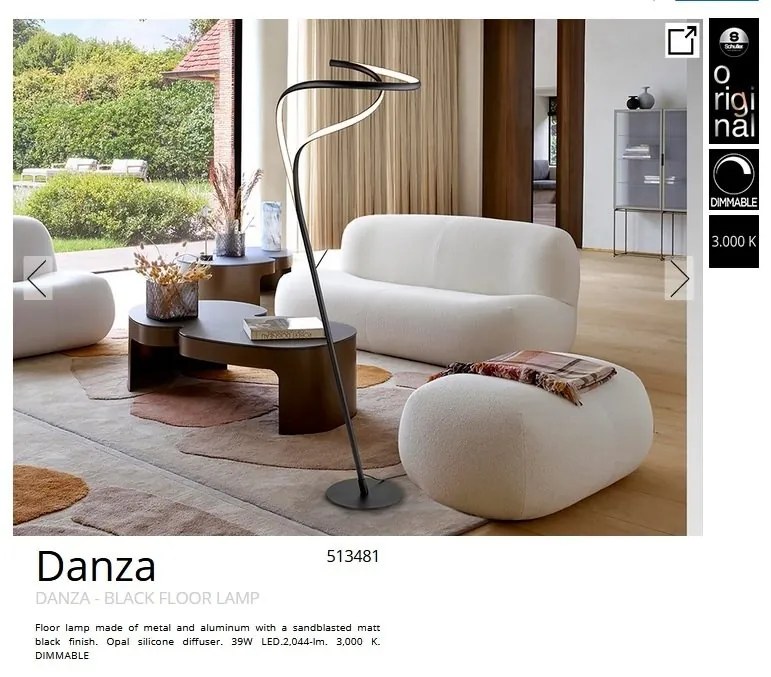 Lampadar LED design modern decorativ Danza