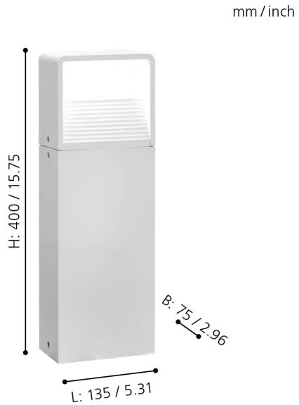 Eglo 98267 - Lampă exterior LED DONINNI LED/6W/230V IP44