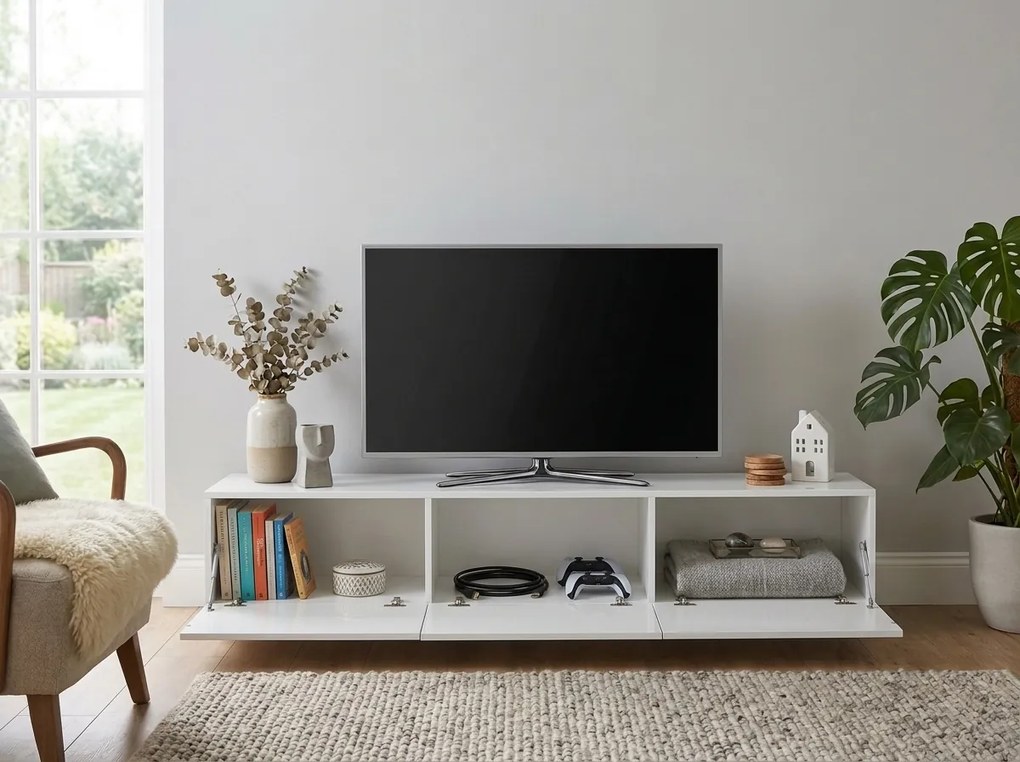 Comoda TV DOLCE 180 cm, alb