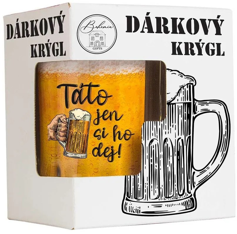 Bohemia Gifts Halberdă cadou - Pentru tată, 500 ml