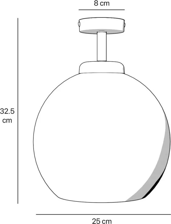 Lustra tavan aplicata din alama Globe