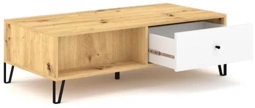 Măsuță de cafea SULA stejar artisan/alb