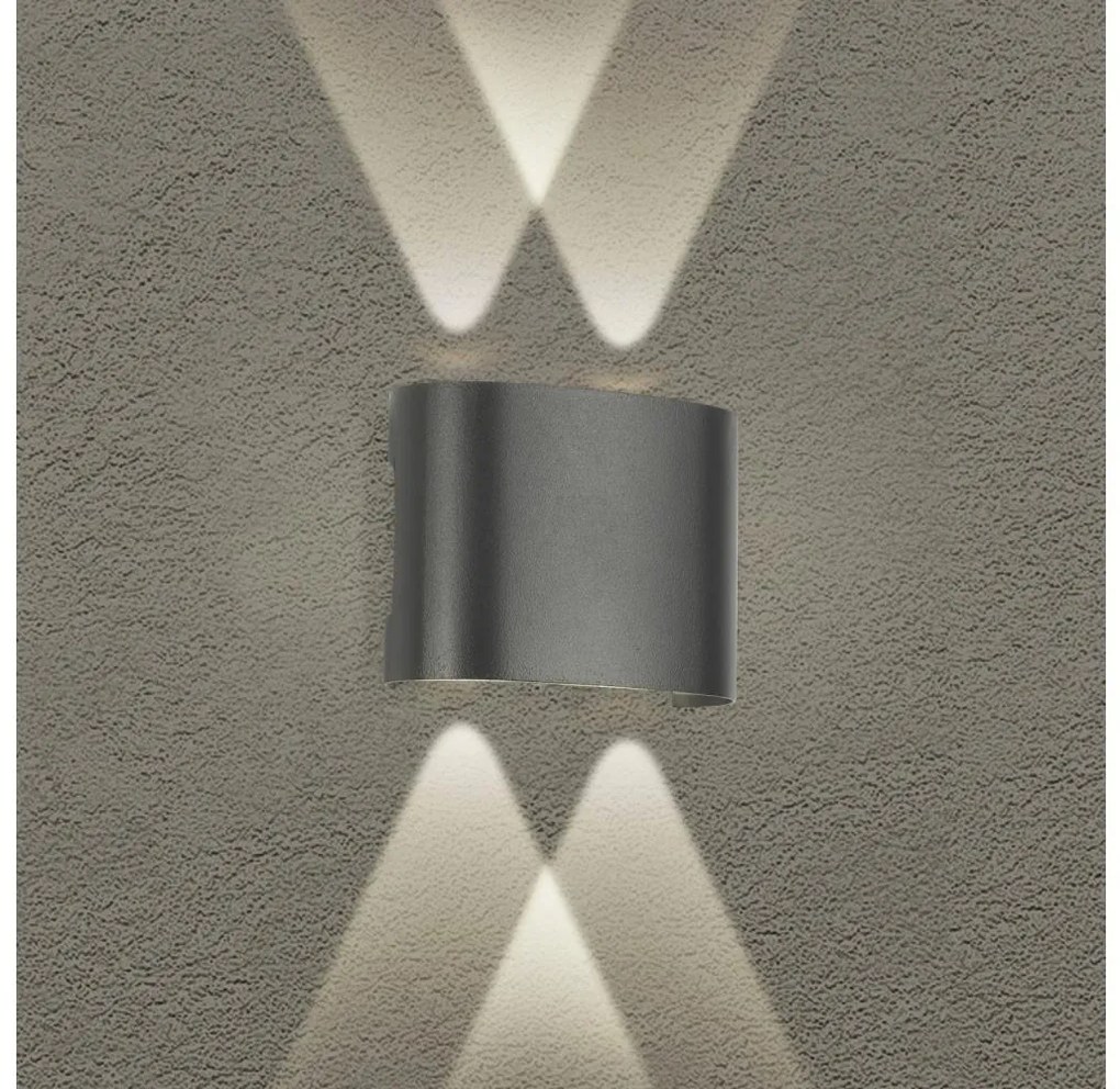 Brilagi - Aplică de perete LED pentru exterior FLAREBOX LED/4W/230V antracit IP65