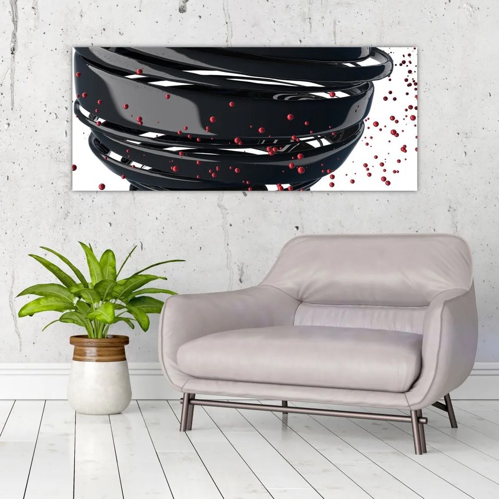 Tablou - Abstracției de glob pământen (120x50 cm)