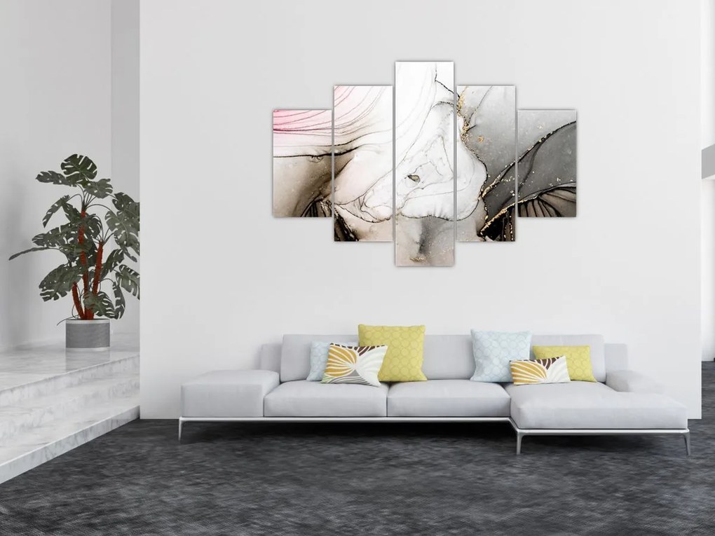 Tablou - Cerneală de marmură (150x105 cm)
