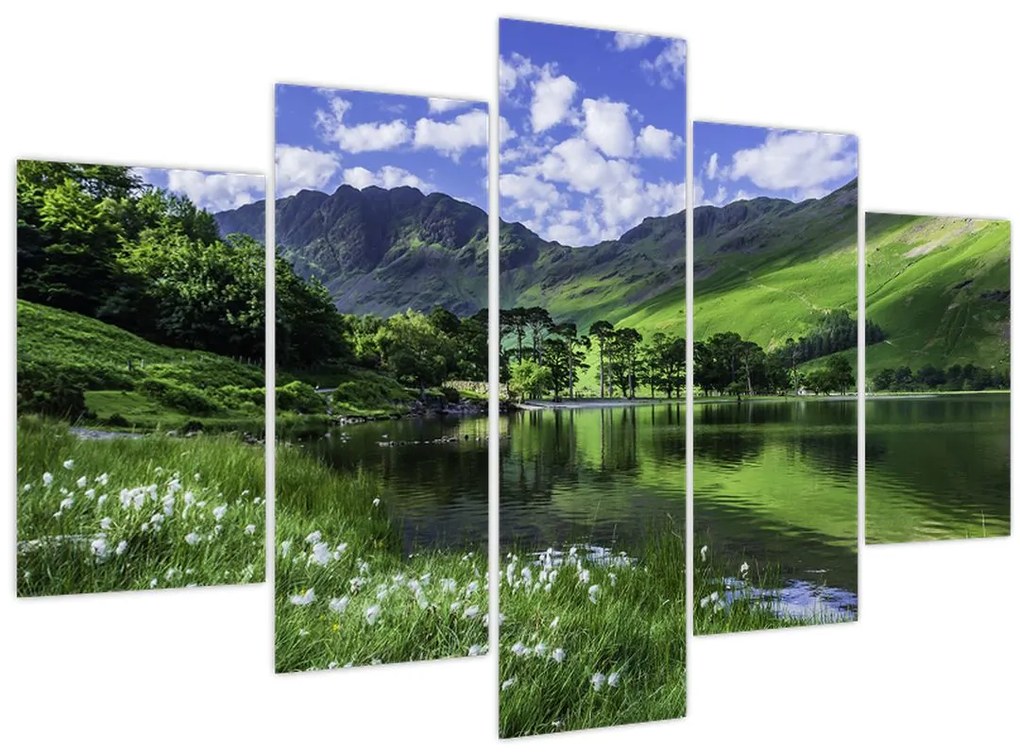 Tablou - Peisaj cu un lac (150x105 cm)