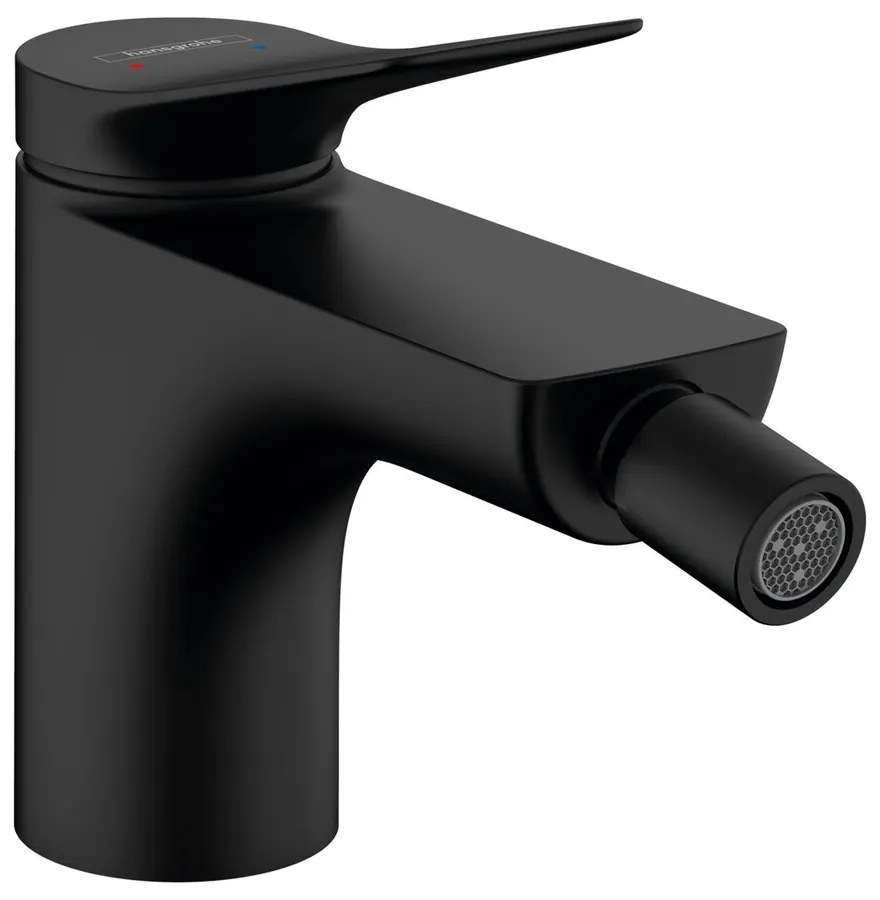 Baterie bideu Hansgrohe Vivenis cu ventil Pop-Up negru mat