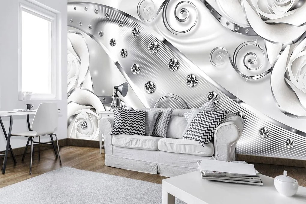 Fototapet - Ornament luxos cu diamante (152,5x104 cm)