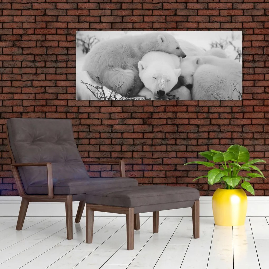 Tablou - Urșii polari (120x50 cm)