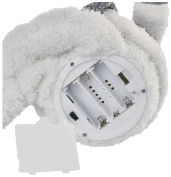 Decorațiune LED de Crăciun 6xLED/3xAA om de zăpadă