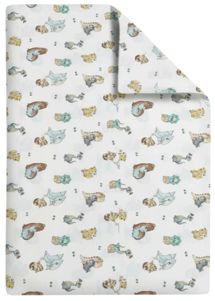 Pilota din bumbac ranforce cu Dinozauri pentru pat 2-8 / 2-12 ani - ASC6427968007638