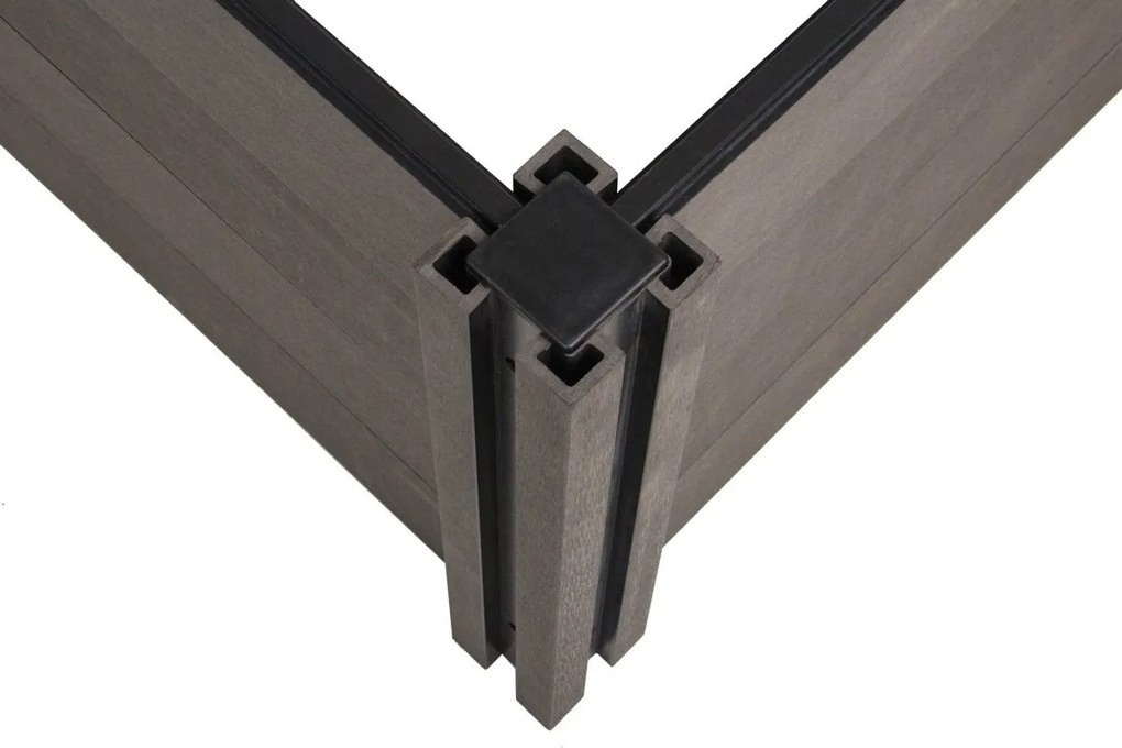 Paturi de flori ridicate G21 Crop 143 x 68 x 54,WPC, Eben, 54 cm