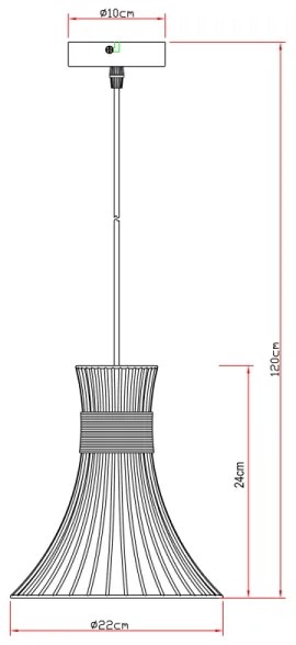 Globo 54814H - Lustră pe cablu PURRA 1xE27/60W/230V