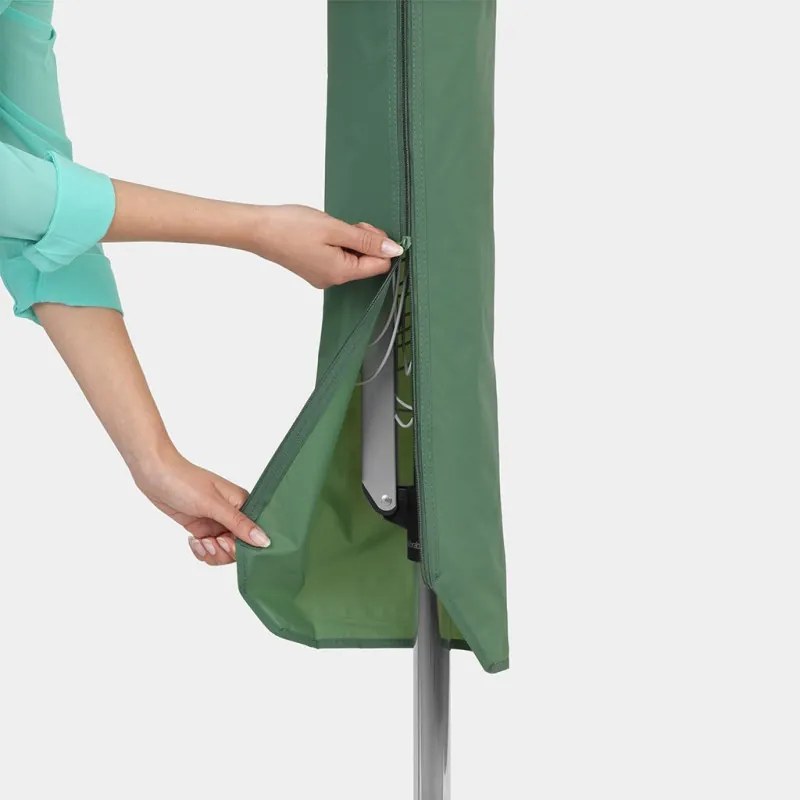Uscator de rufe pentru exterior Brabantia Essential 90300259, 40 m, Ancora pentru betonare, Husa, Rezistent la coroziune, Inox