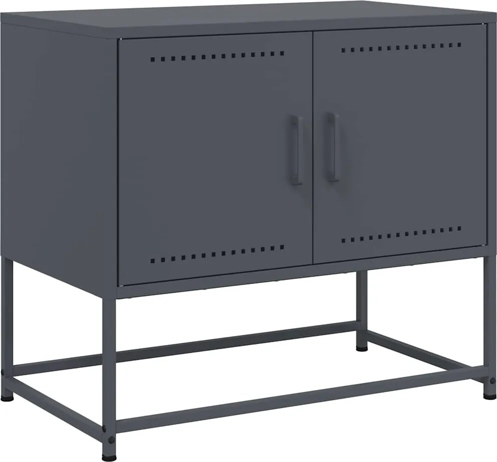 vidaXL Dulap TV, antracit, 68,5x39x60,5 cm, oțel