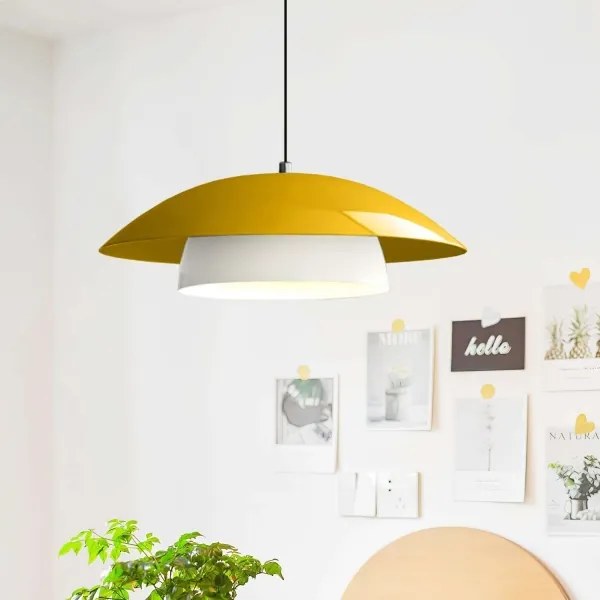 Lustră pe cablu MOONLIGH 1xE27/40W/230V galbenă