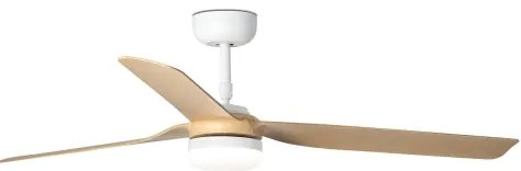 Ventilator LED dimabil FARO 33816WT-20 PUNT M LED/18W/230V maro/alb d. 132 cm WT + telecomandă