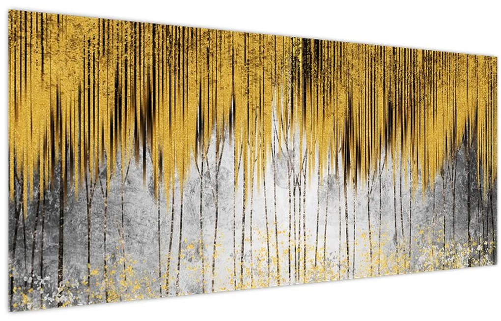 Tablou - Linii de aur (120x50 cm)