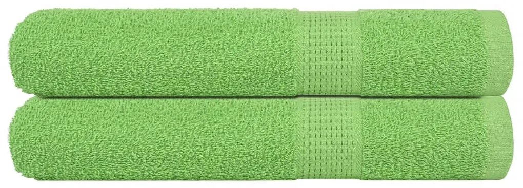 vidaXL Prosoape saună 2 buc Verde măr 80x200 cm 360 g/m² 100% bumbac