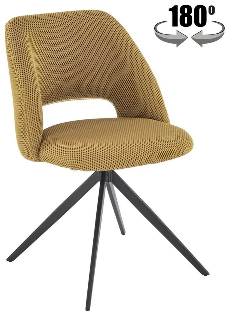 Scaun rotativ K546 mustariu