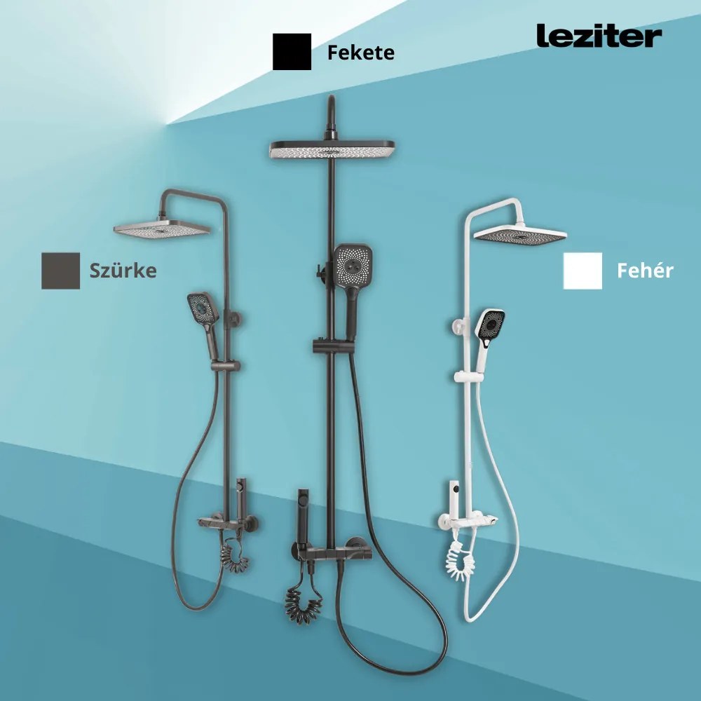 Set de duș multifuncțional Eliz negru