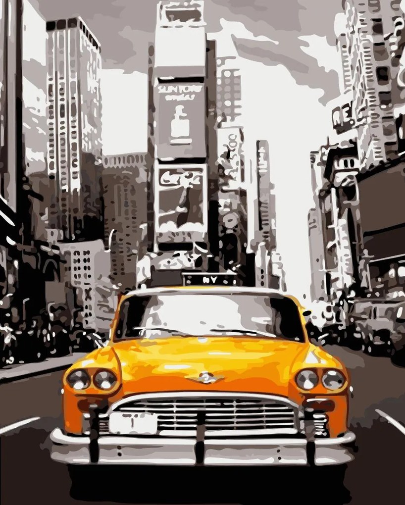 Pictura pe numere cu un cadru "New York 2" 50x40 cm