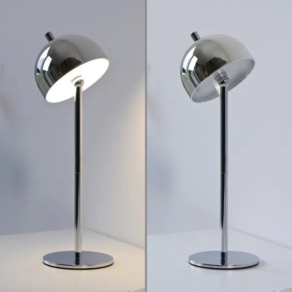 Schöner Wohnen 19244-17 - Lampă de masă LED BELLIS, cu dimmer, LED 2,5W/5V, IP54, crom