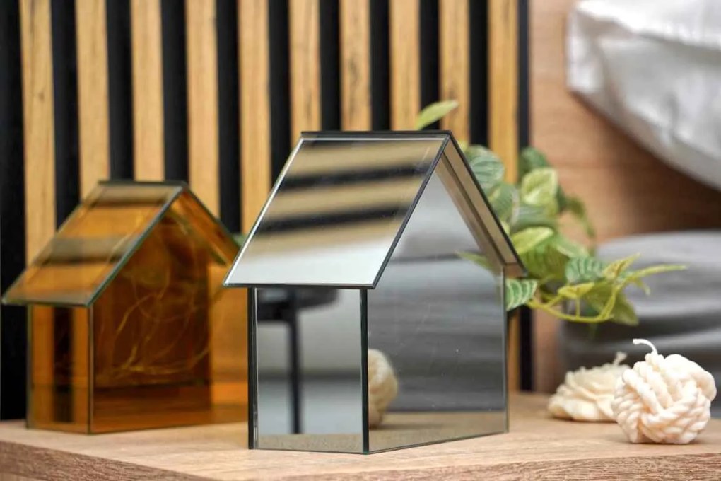 Casuta de sticla cu LED ELITE, gri - mai multe dimensiuni Marime: L