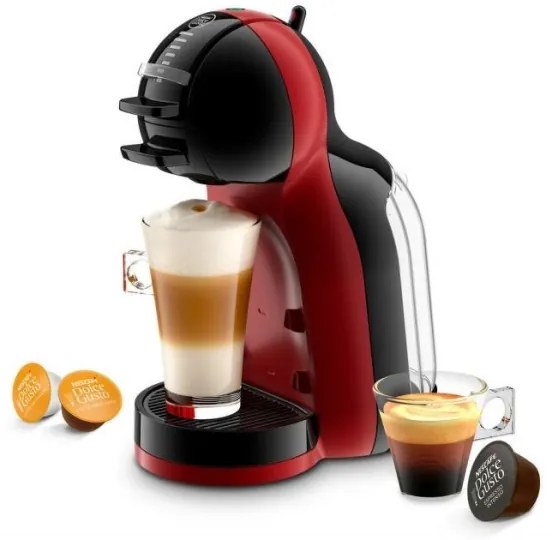 Krups NESCAFÉ DOLCE GUSTO MINI ME, 1500W, roșu/negru, aparat capsule cafea