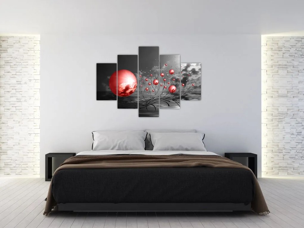 Tabloul bilelor roșii (150x105 cm)