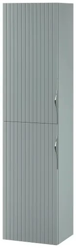 Set dulap baie suspendat 2 sertare si lavoar inclus 60 cm, dulap baie suspendat si dulap baie tip coloana, culoare fiord mat, MDF, Cersanit Tirso